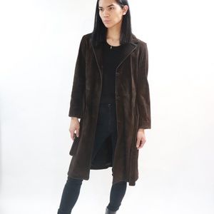 Vintage Suede Trench coat
